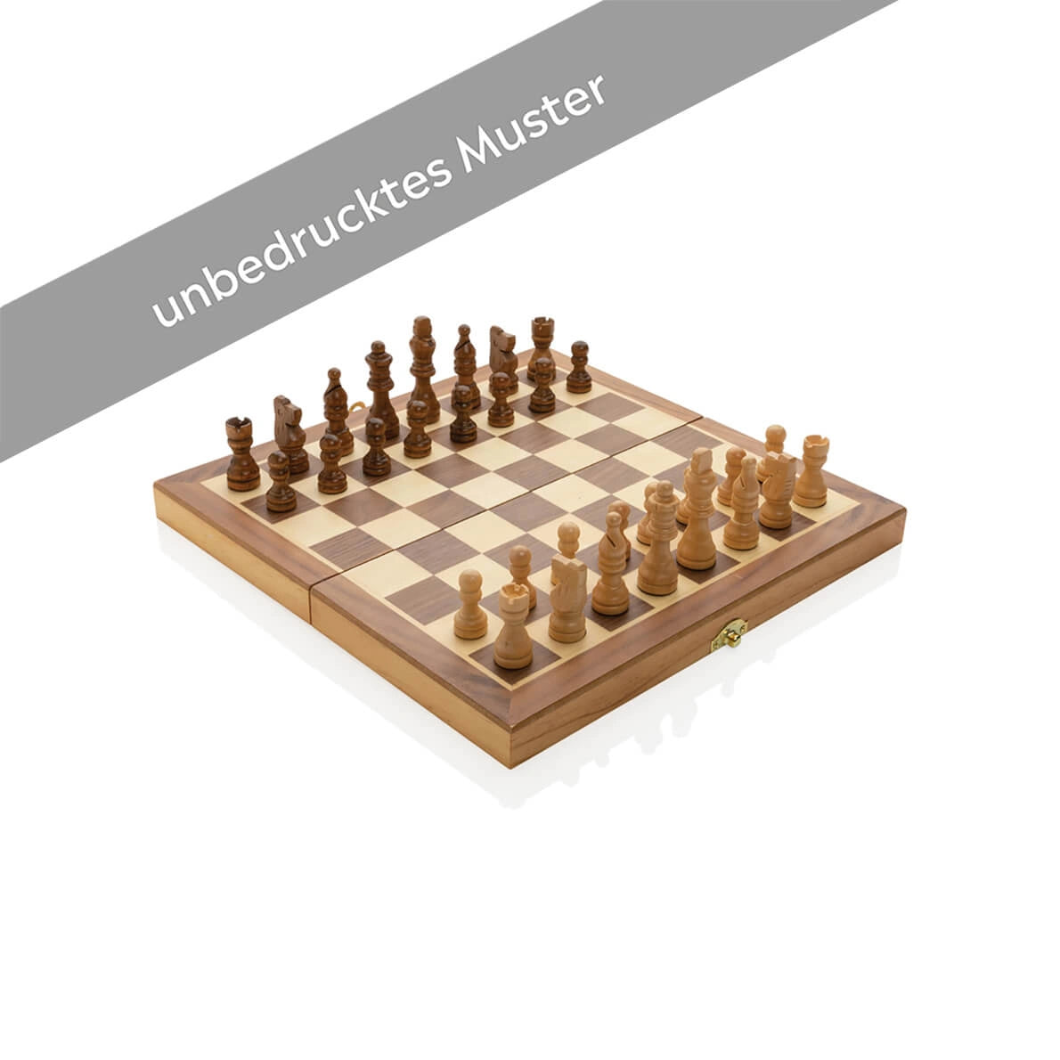Faltbares Schach-Set aus Holz Muster