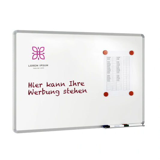 Whiteboard beschreibbar und magnetisch